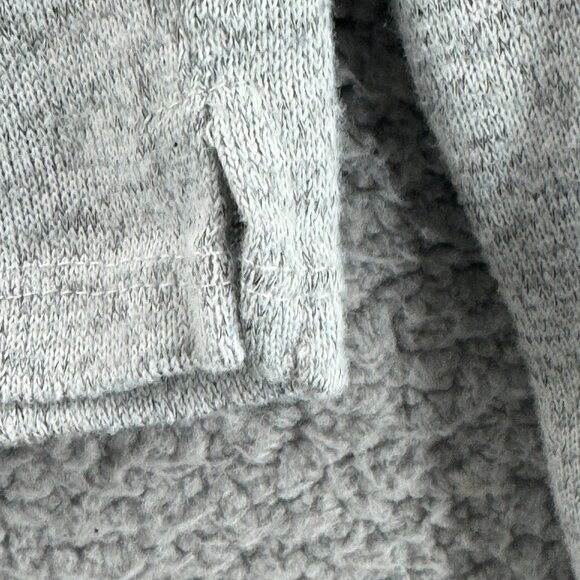 WallFlower Women's "Keeping It Real" Santa Unicorn Grey Cropped Sweatshirt M - Picture 4 of 7